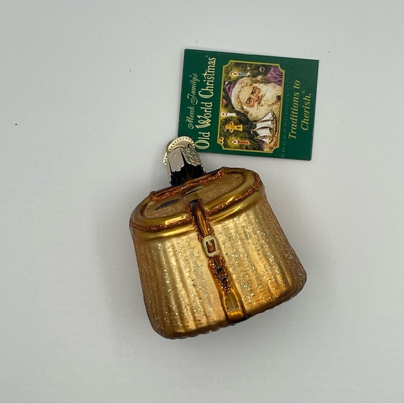 NWT Old World Christmas Ornament Fishing Creel - Picture 1 of 4